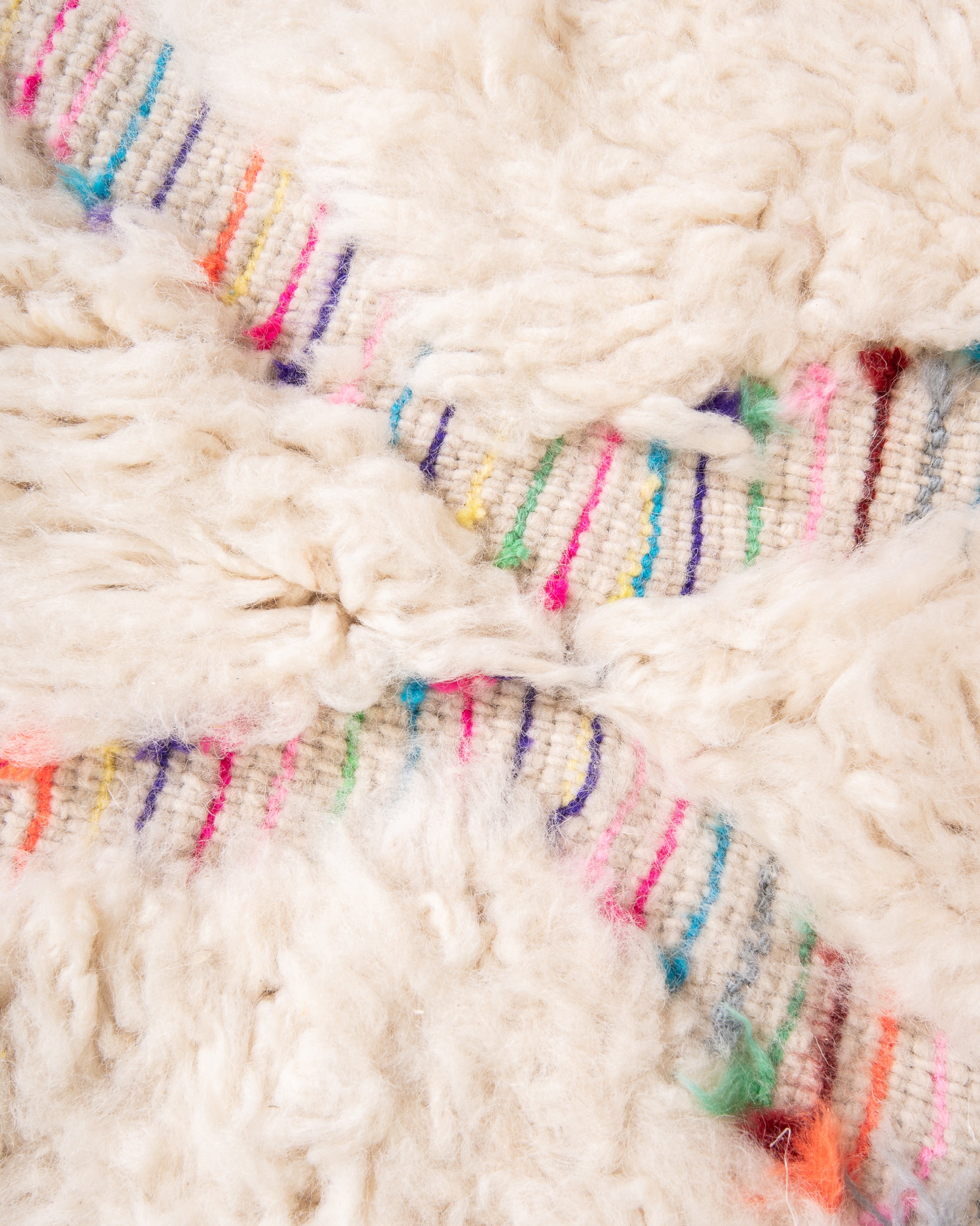 Modern designer handcrafted Berber rug from morocco Beniourain with beautiful colors and patterns